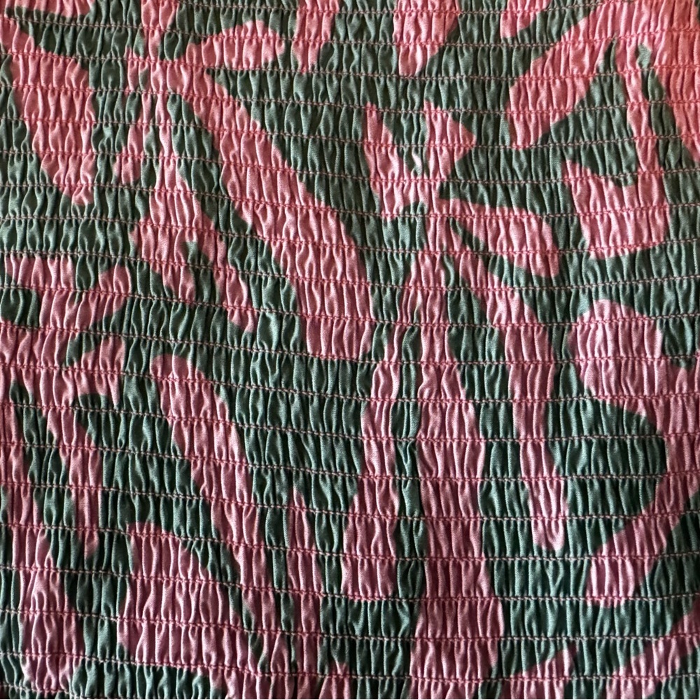 Pink and Green Ruffle Dress - Picture 8 of 8